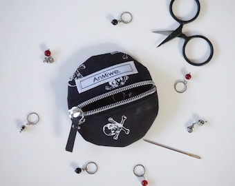 cutie-notion-pouch/kleines Täschchen/Portemonnaie/Kopfhörer Tasche/Geschenk/Geldbeutel/Geldbörse/Täschchen für Maschenmarkierer/ Börse