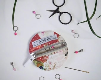 cutie-notion-pouch/kleines Täschchen/Portemonnaie/Kopfhörer Tasche/Geschenk/Geldbeutel/Geldbörse/Täschchen für Maschenmarkierer/ Börse
