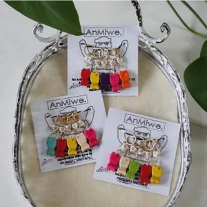 stainless steel PORTO-stitch-markers in gold/ stitch marker / maschenmarkierer / progress keeper / charms / pendants / stitch marker