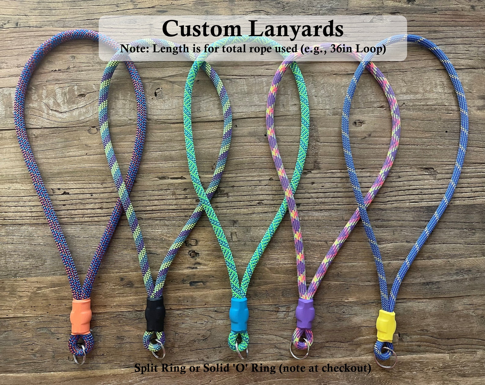 Climbing Rope Keychains / Lanyards Real Brand Name Climbing Etsy