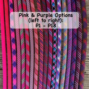 PINK/PURPLE Ropes Professional Climbing Rope Dog Leash, Lead, Slip Lead, Handmade After Ordered image 3