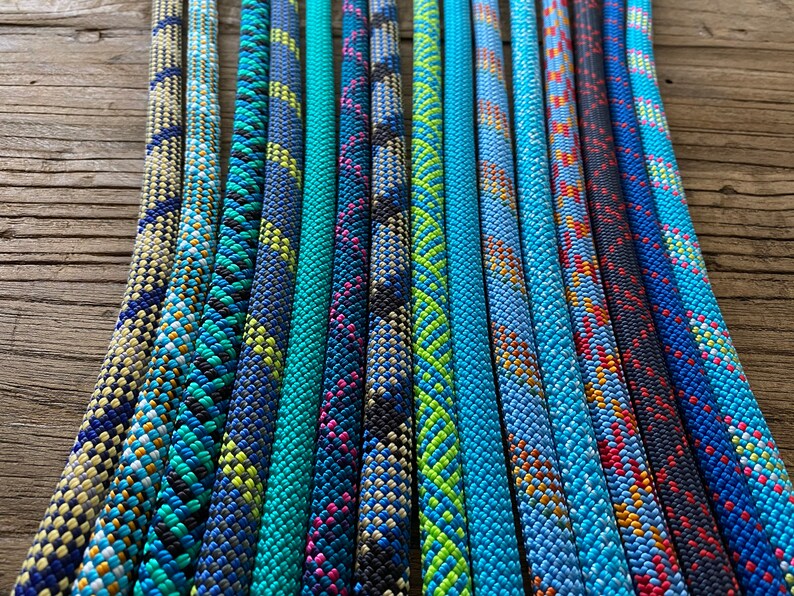 Climbing Rope Dog Collar Handmade Real Climbing Ropes BLUE Etsy