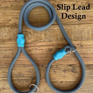 BLUE Ropes Professional Climbing Rope Dog Leash, Lead, Slip Lead, Handmade After Ordered image 8