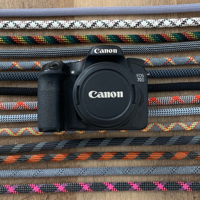 Grey Camera Rope Strap - Etsy
