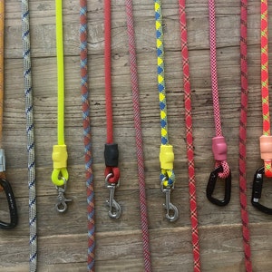 RED/ORANGE/YELLOW Ropes - Professional Climbing Rope Dog Leash, Lead, Slip Lead, Handmade After Ordered!