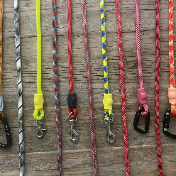 RED/ORANGE/YELLOW Ropes - Professional Climbing Rope Dog Leash, Lead, Slip Lead, Handmade After Ordered!