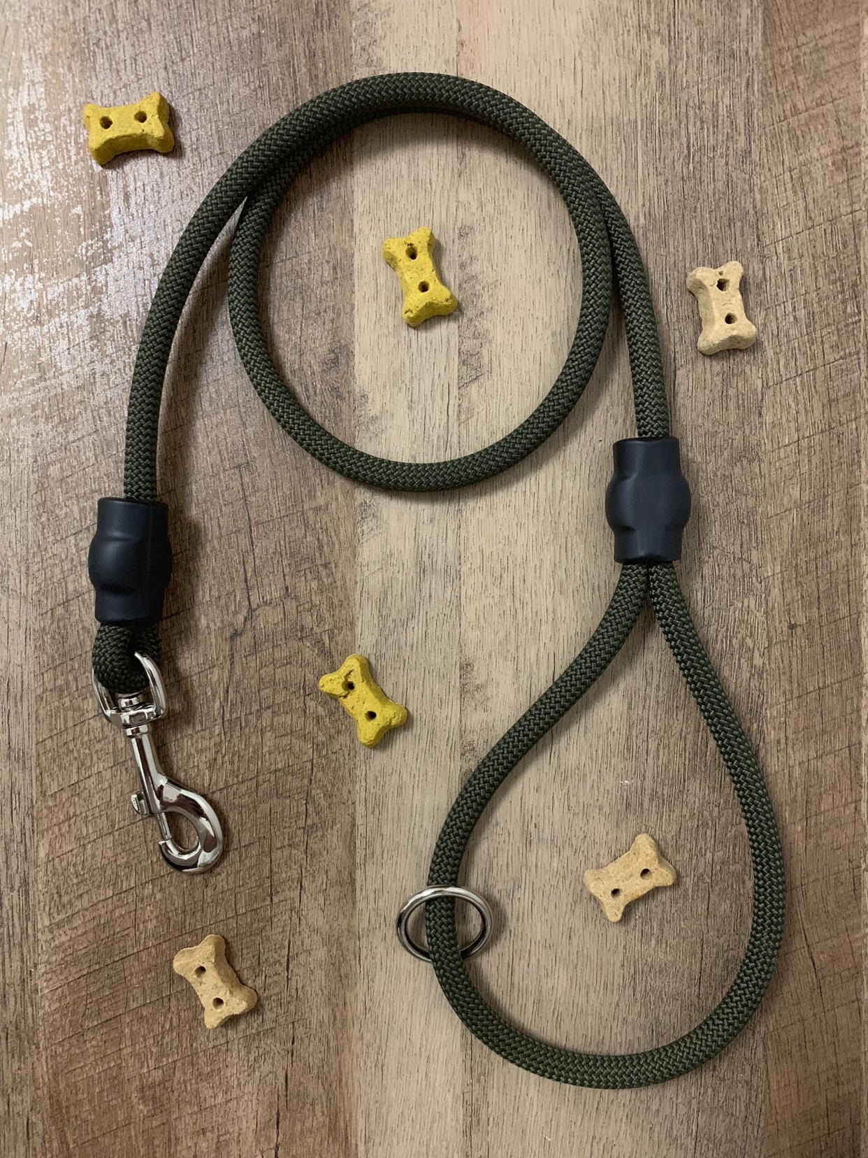 Professional Climbing Rope Dog Leashes & Collars Olive Green Etsy