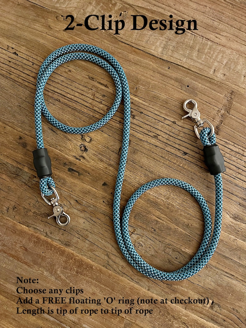 BLUE Ropes Professional Climbing Rope Dog Leash, Lead, Slip Lead, Handmade After Ordered image 9