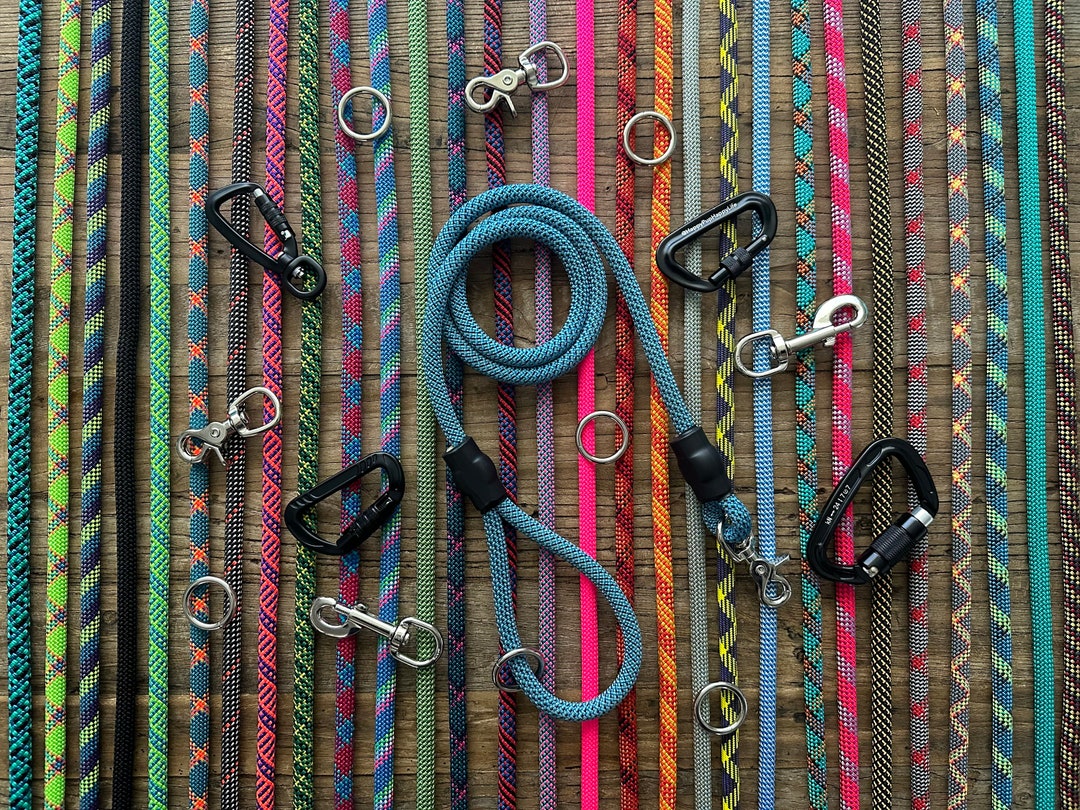 Design Your Perfect Leash 150 Climbing Rope Leashes, Handmade Dog