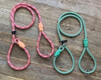 Design Your Perfect Slip-Lead! 150+ Climbing Rope Leashes, Handmade Dog Leashes and Collars, Recycled, Upcycled Brand Name Ropes