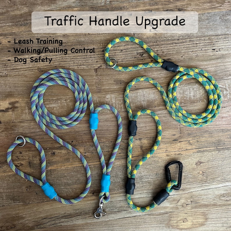 Design Your Perfect Leash 150 Climbing Rope Leashes, Handmade Dog Leashes and Collars, Recycled, Upcycled Brand Name Ropes image 9