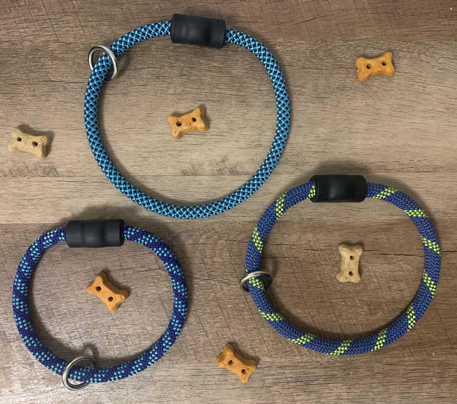 Climbing Rope Dog Collar Handmade Real Climbing Ropes BLUE Etsy