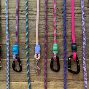 PINK/PURPLE Ropes Professional Climbing Rope Dog Leash, Lead, Slip Lead, Handmade After Ordered image 1