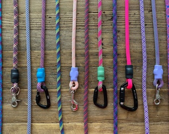 PINK/PURPLE Ropes Professional Climbing Rope Dog Leash, Lead