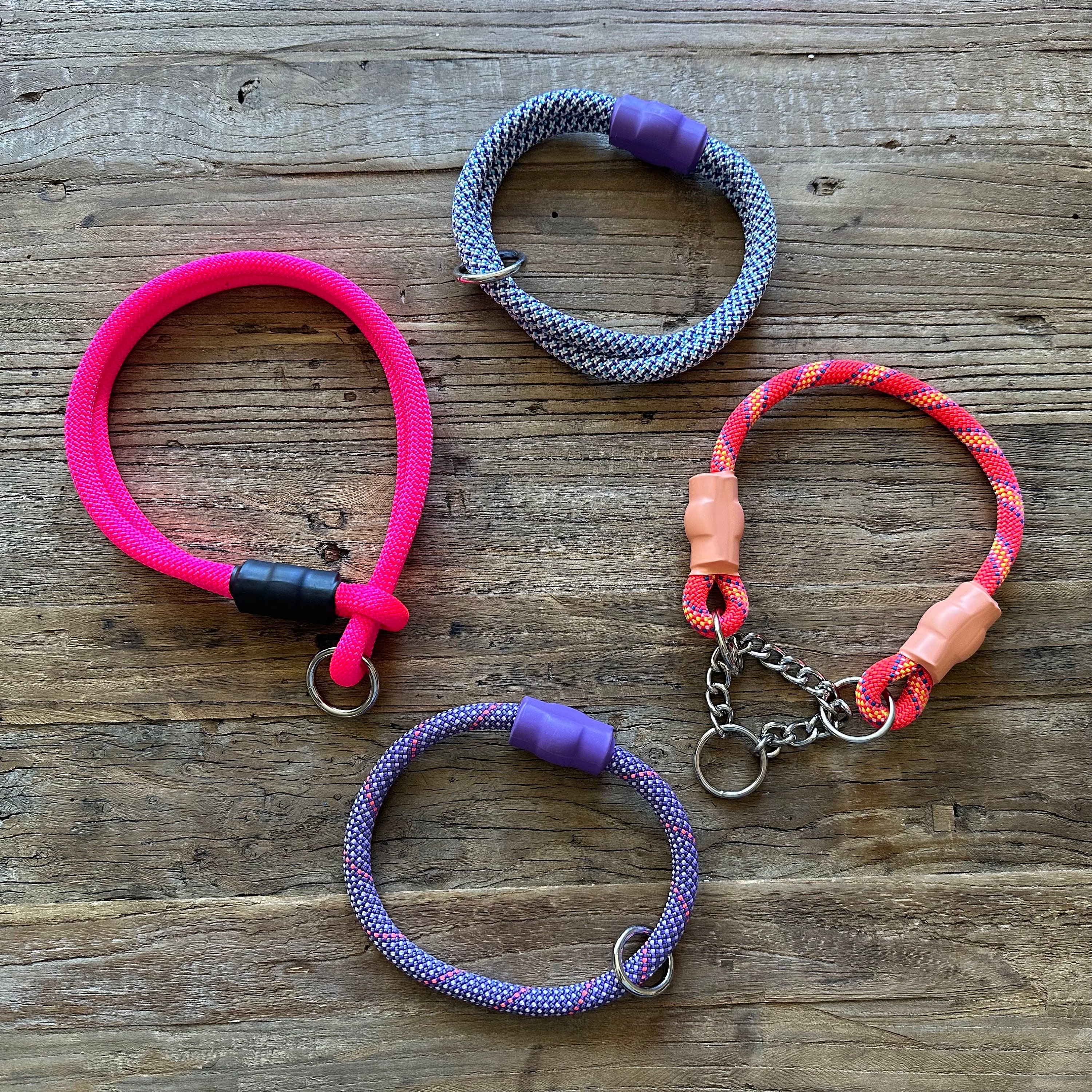 Climbing rope top dog collar
