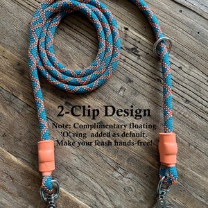 Design Your Perfect Leash 150 Climbing Rope Leashes, Handmade Dog Leashes and Collars, Recycled, Upcycled Brand Name Ropes image 10