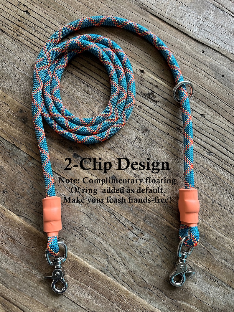 Design Your Perfect Leash 150 Climbing Rope Leashes, Handmade Dog Leashes and Collars, Recycled, Upcycled Brand Name Ropes image 10