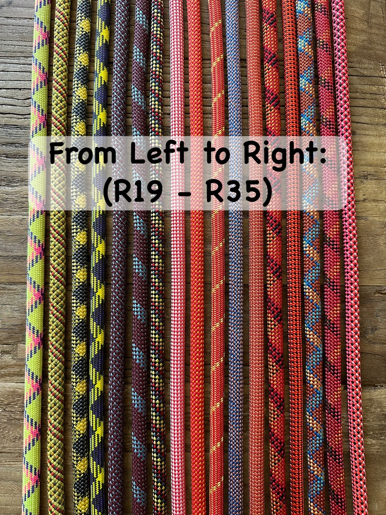 RED/ORANGE/YELLOW Ropes Professional Climbing Rope Dog Leash, Lead, Slip Lead, Handmade After Ordered image 4