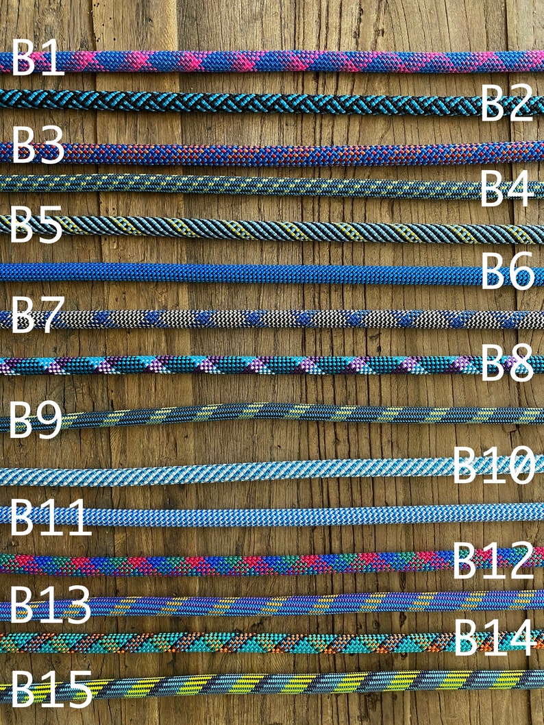 Climbing Rope Key Chain BLUES / GREENS 50 Ropes to Choose Etsy