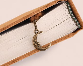 Crescent Moon Charm Bookmark - Bookish Gifts for Readers