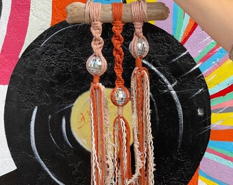 Made to Order: Disco Ball Retro Macrame Wall Hanging | Boho Home Decor | Eclectic Home | Macrame Tapestry