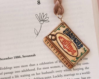 Sardines Charm Bookmark - Bookish Gifts for Readers