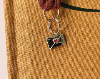 Love Letter Charm Bookmark - Book Accessories for Readers