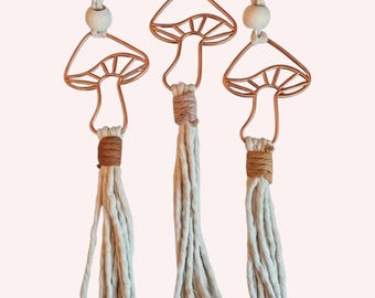 Mushroom Car Charm | Rearview Mirror Accessories | Gifts | Nature Gifts
