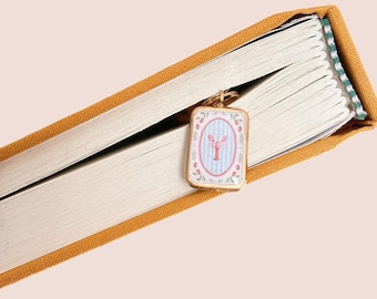 Lobster Charm Bookmark - Coastal Book Accessories for Readers