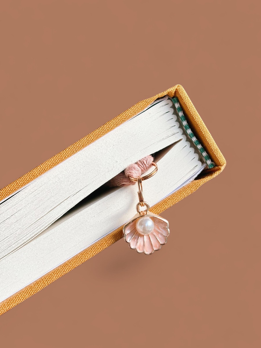 Pearl Seashell Charm Bookmark | Coastal Gift for Book Lovers | Book ...