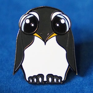 Cute Penguin Enamel Pin, Penguin Pin Gift, Hard Enamel Animal Pin, Animal Lover Gift, Backpack Pin, Funny Enamel Pin - Percy the Penguin