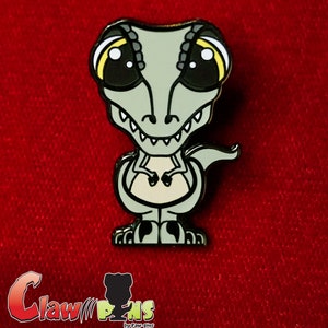 Niedlicher Greifgreifer Emaille Pin, Greifr Pin Geschenk, Dinosaurier Liebhaber Geschenk - Victor der Velociraptor