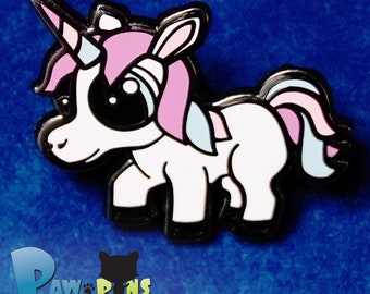 Cute Unicorn Enamel Pin, Unicorn Pin Gift, Cute Fantasy Enamel Pin, Fantasy Lover Gift - Sprinkles the Unicorn