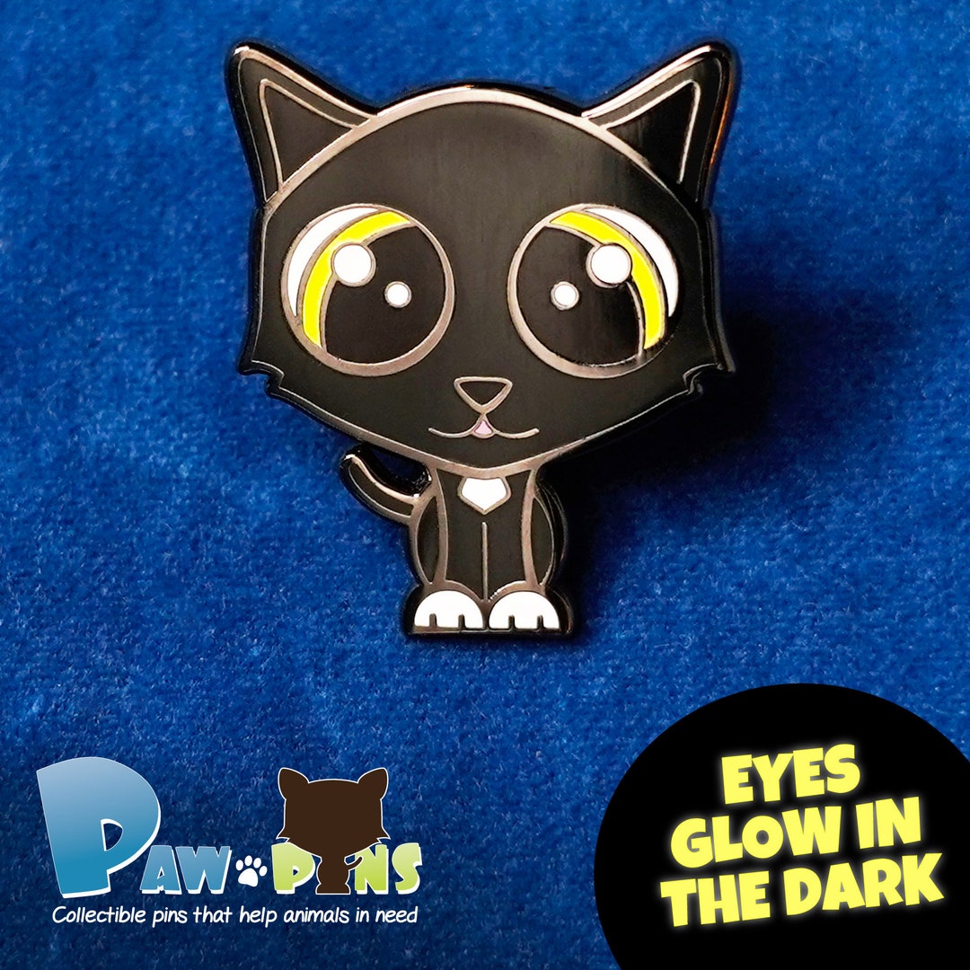 Cute Cat Enamel Pin, Cat Pin Gift, Hard Enamel Animal Pin, Animal Lover ...