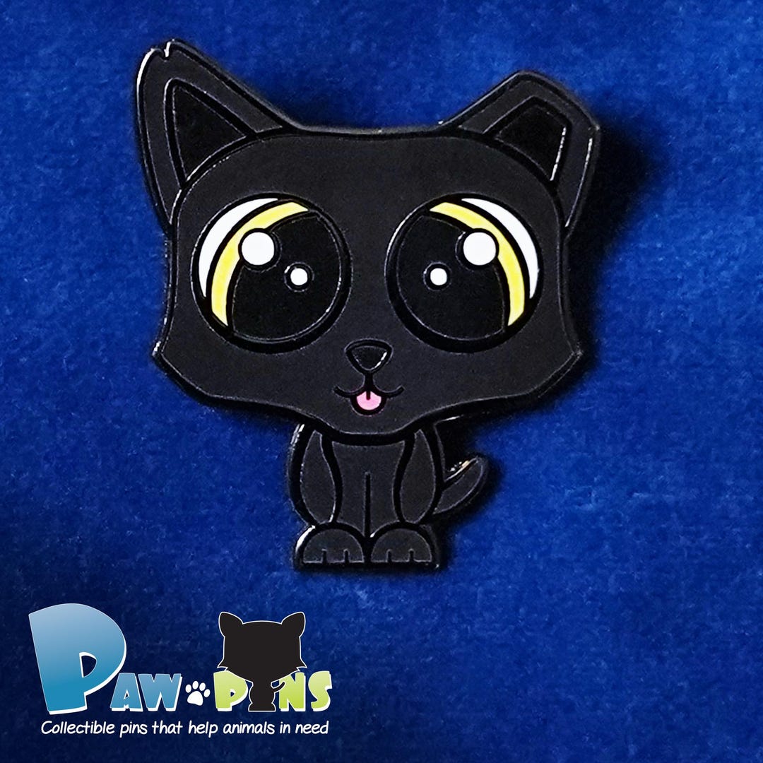 Cute Cat Enamel Pin, Cat Pin Gift, Hard Enamel Animal Pin, Animal Lover ...