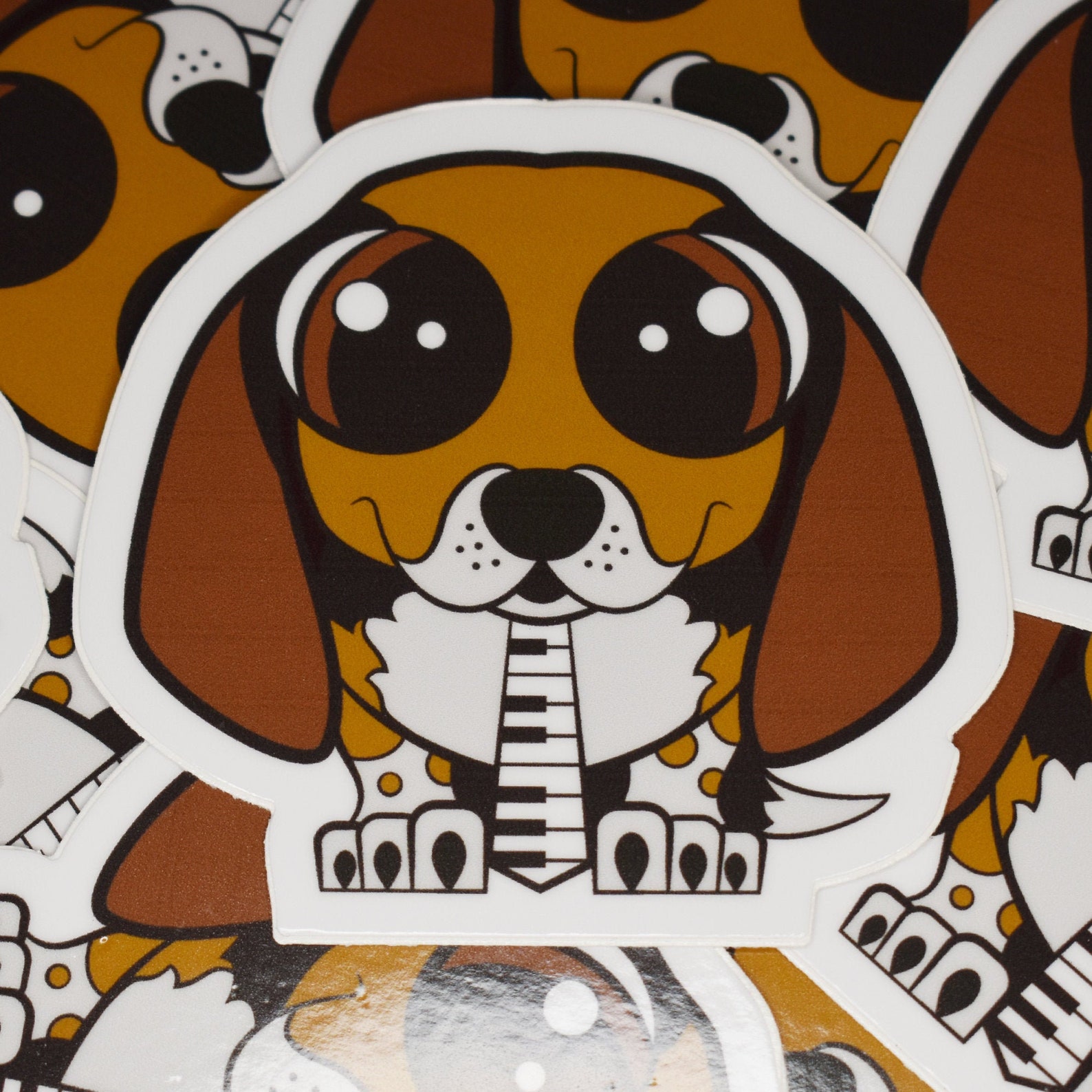 Cute Beagle Vinyl Sticker Beagle Sticker Gift Cute Animal Etsy