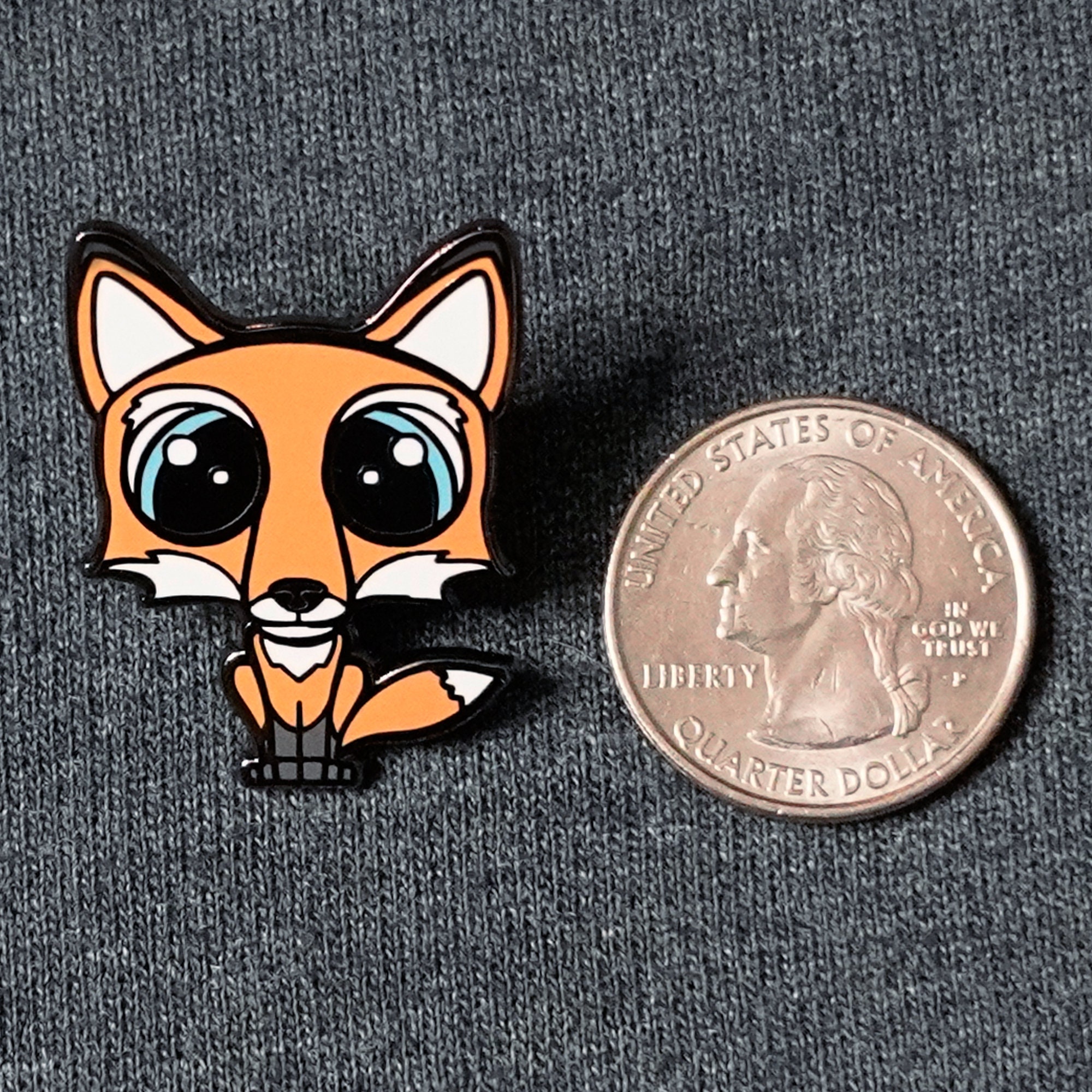 Cute Fox Enamel Pin, Fox Pin Gift, Hard Enamel Animal Pin, Animal Lover ...