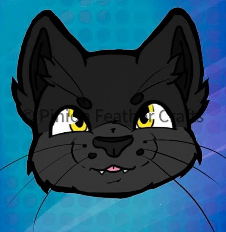 Black cat acrylic keychain