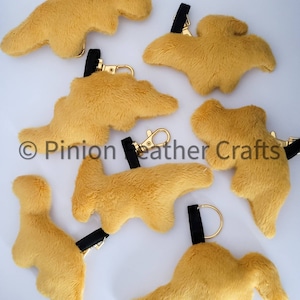 Dino Nugget keychain plush