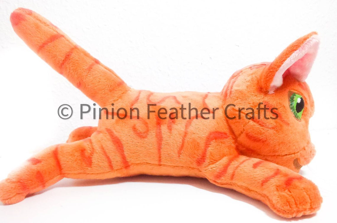 Handmade Warrior cats stuffed animal firestar tabby cat plush Etsy