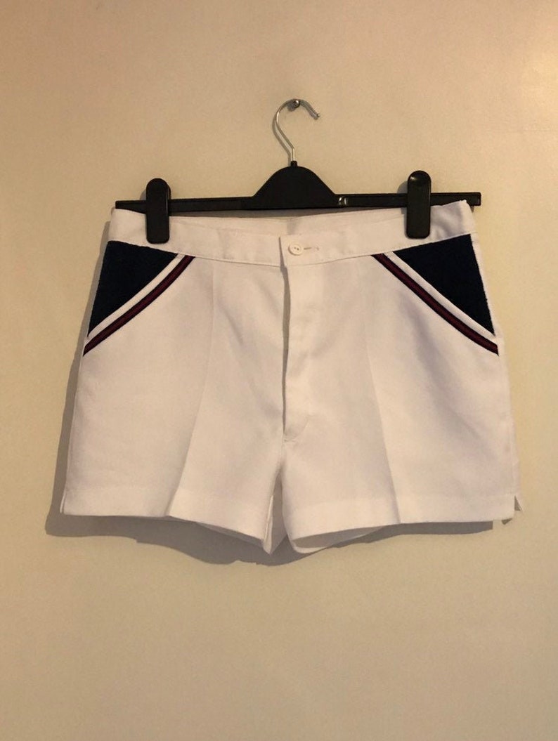 90s Vintage Retro Clothing Clothes Men/'s Short White 32 Waist UK