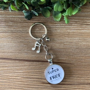 Key ring, music, teacher, music teacher gift, super teacher