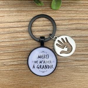Keychain, thank you for helping me grow, gift, teachers, educators, professors