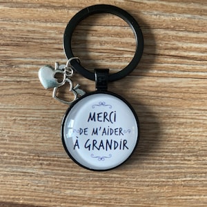 Thank you for helping me grow, keychain, teacher gift, educator, teacher