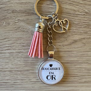 Golden Educator, Educator Gift, Keychain