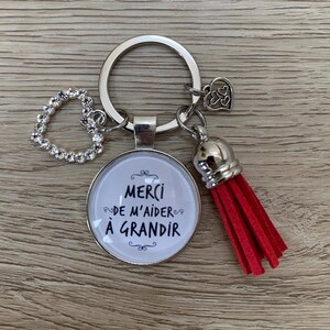 Keychain, Thank you for helping me grow, gift, school, daycare