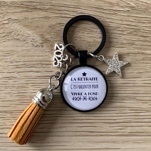 Retraite,cadeau,homme,femme,personnaliser, porte-clés,souvenir retraite