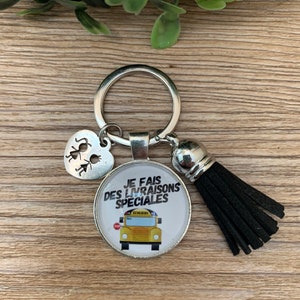 Keychain, bus, driver, gift, driver school