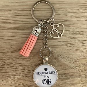Golden Educator, Educator Gift, Keychain