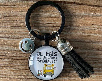 Keychain, bus, driver, school, thank you